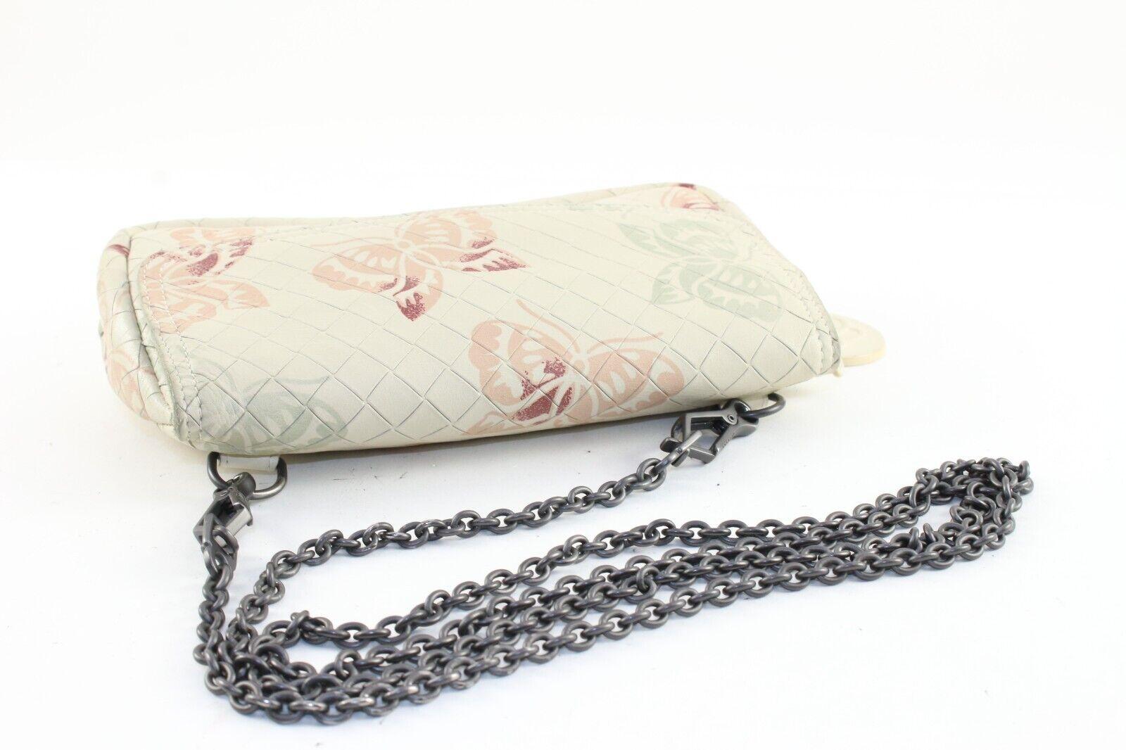 Women's BOTTEGA VENETA Woven Intrecciato Leather Butterfly Chain Flap 1BV1214K For Sale