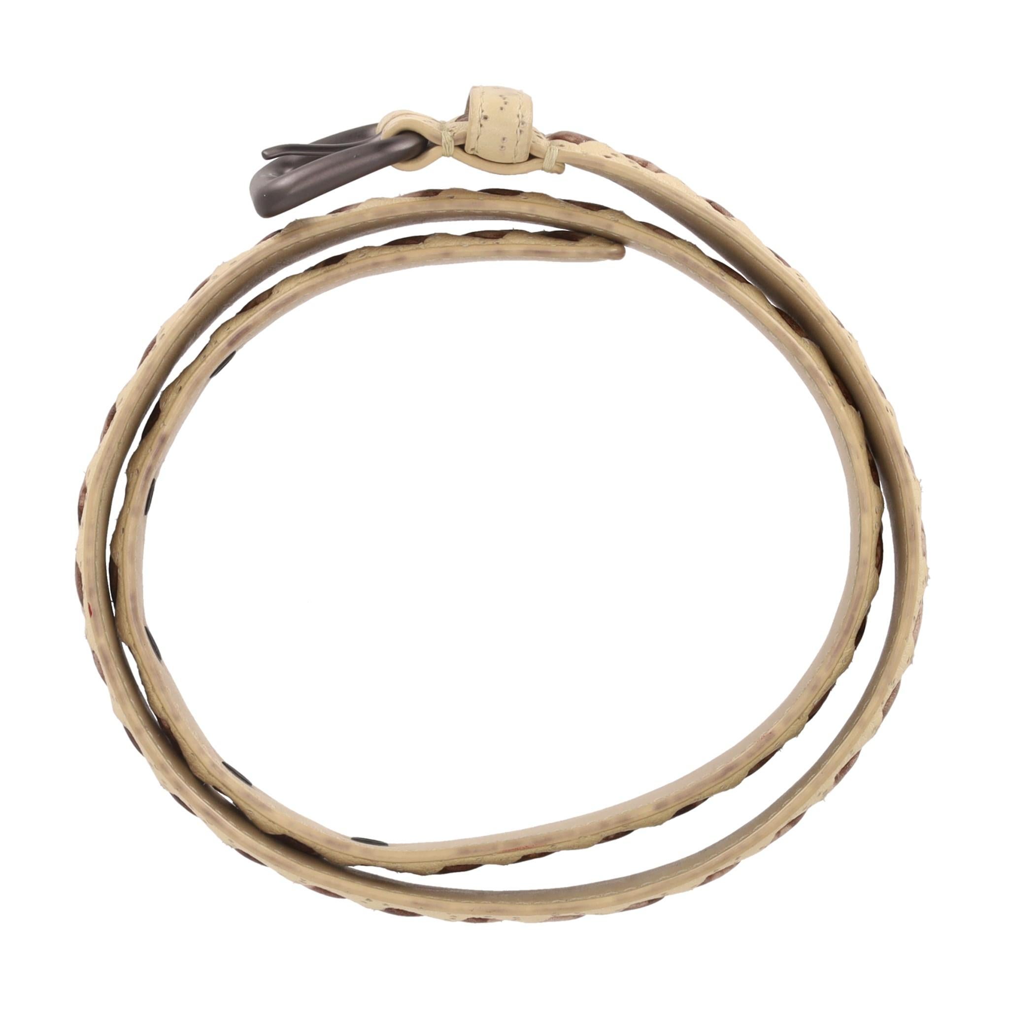 Bottega Veneta Woven Leather Belt In Good Condition For Sale In London, GB