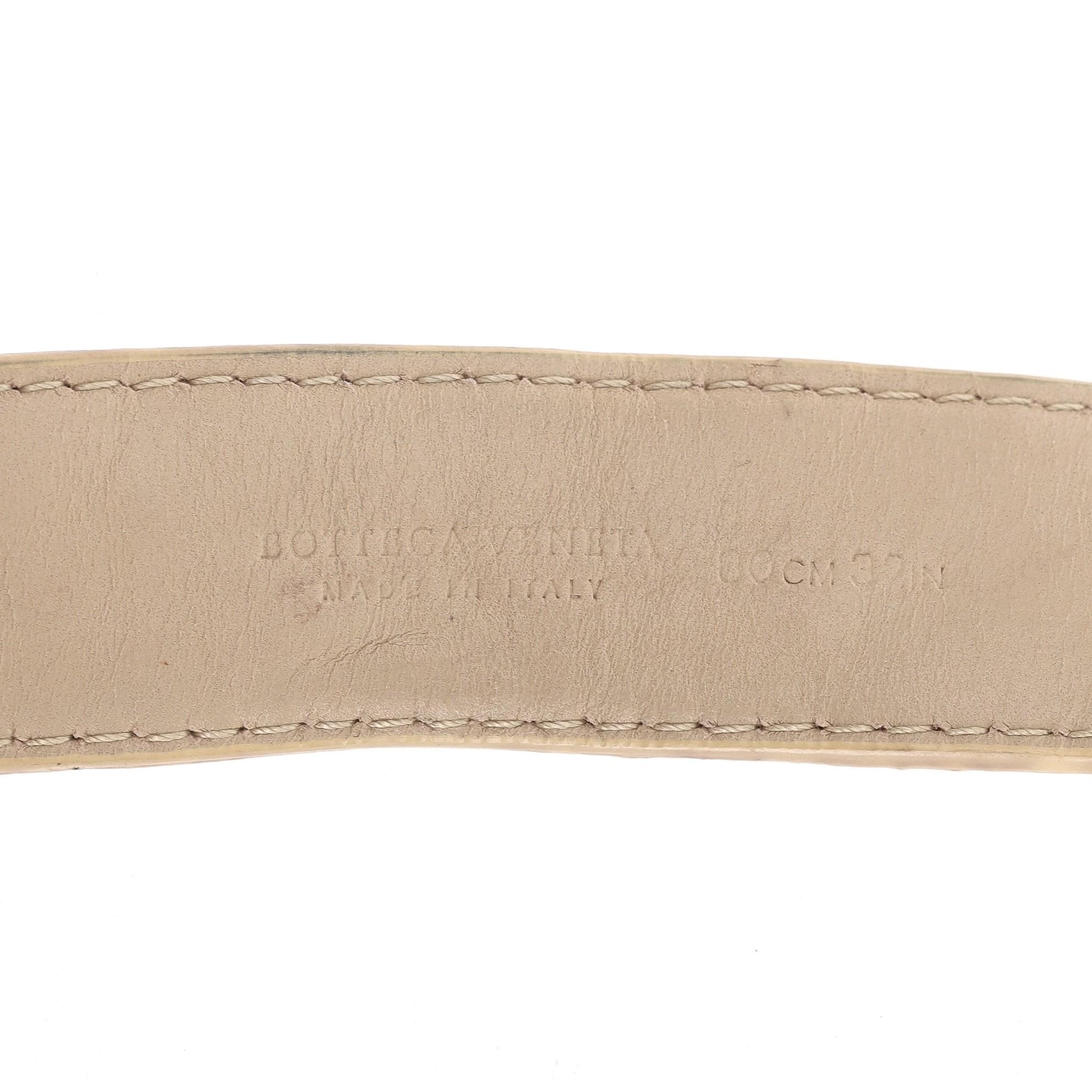 Women's Bottega Veneta Woven Leather Belt For Sale