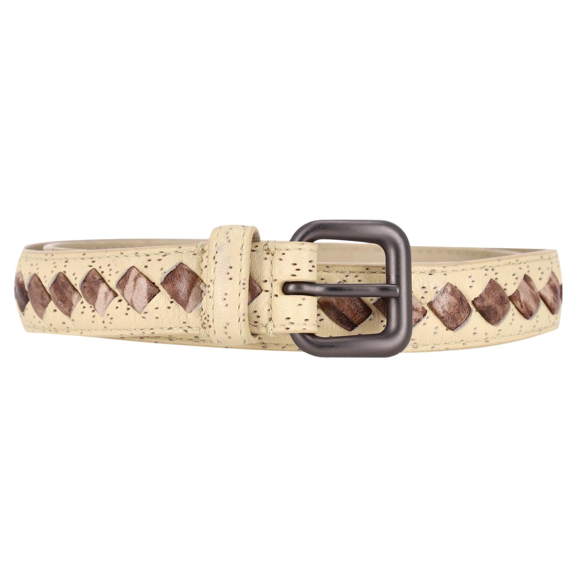 Bottega Veneta Woven Leather Belt