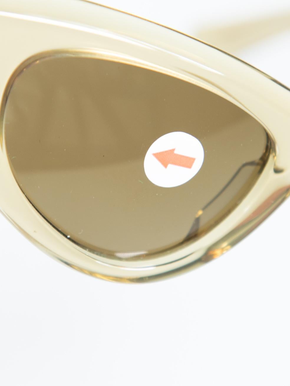 Occhiali da sole Bottega Veneta Yellow Cat Eye in vendita 4