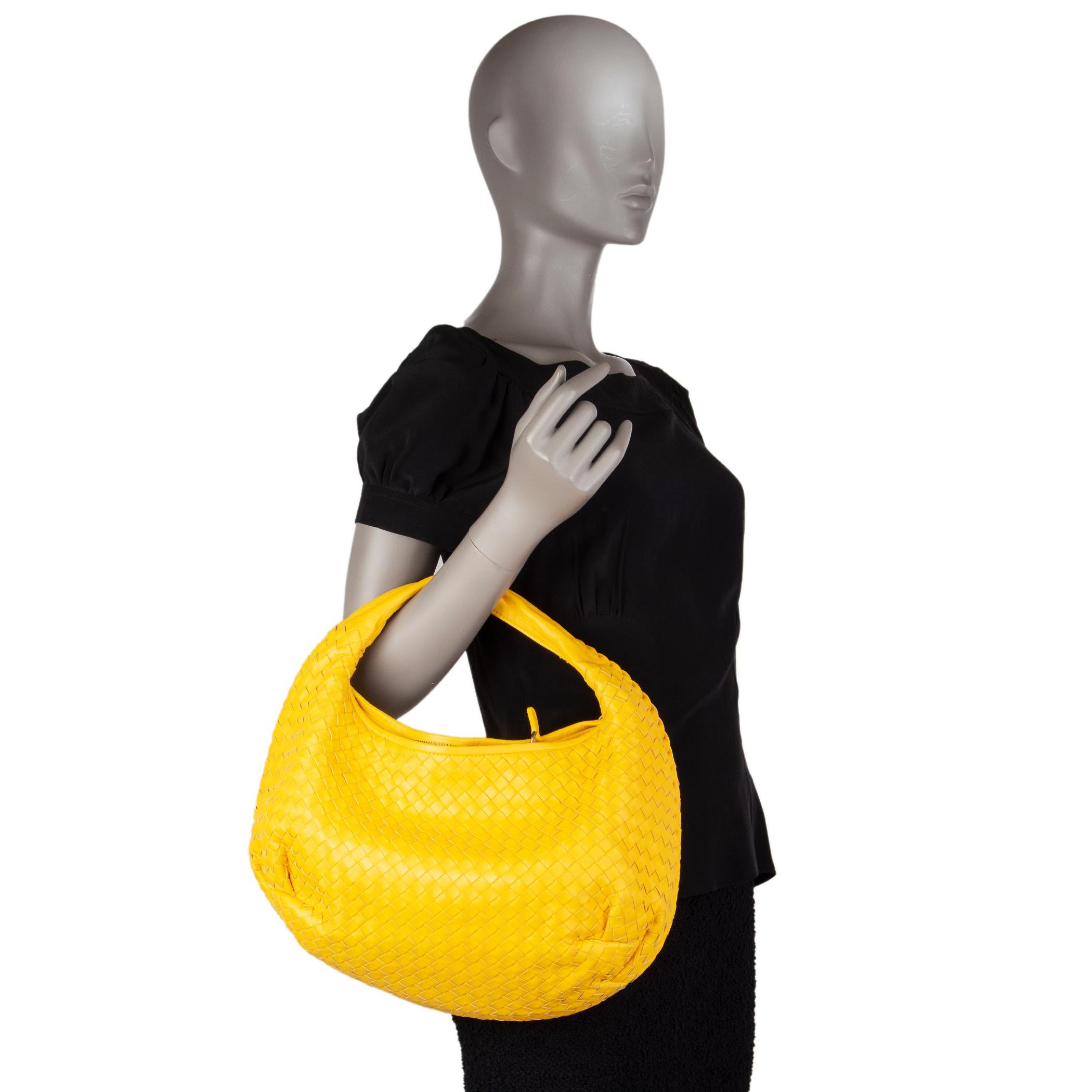 BOTTEGA VENETA yellow INTRECCIATO BELLY VENETA MEDIUM Hobo Shoulder Bag 1