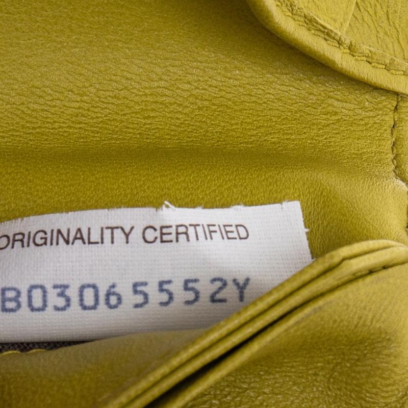 Bottega Veneta Yellow Intrecciato Leather Continental Wallet In Good Condition In Dubai, Al Qouz 2