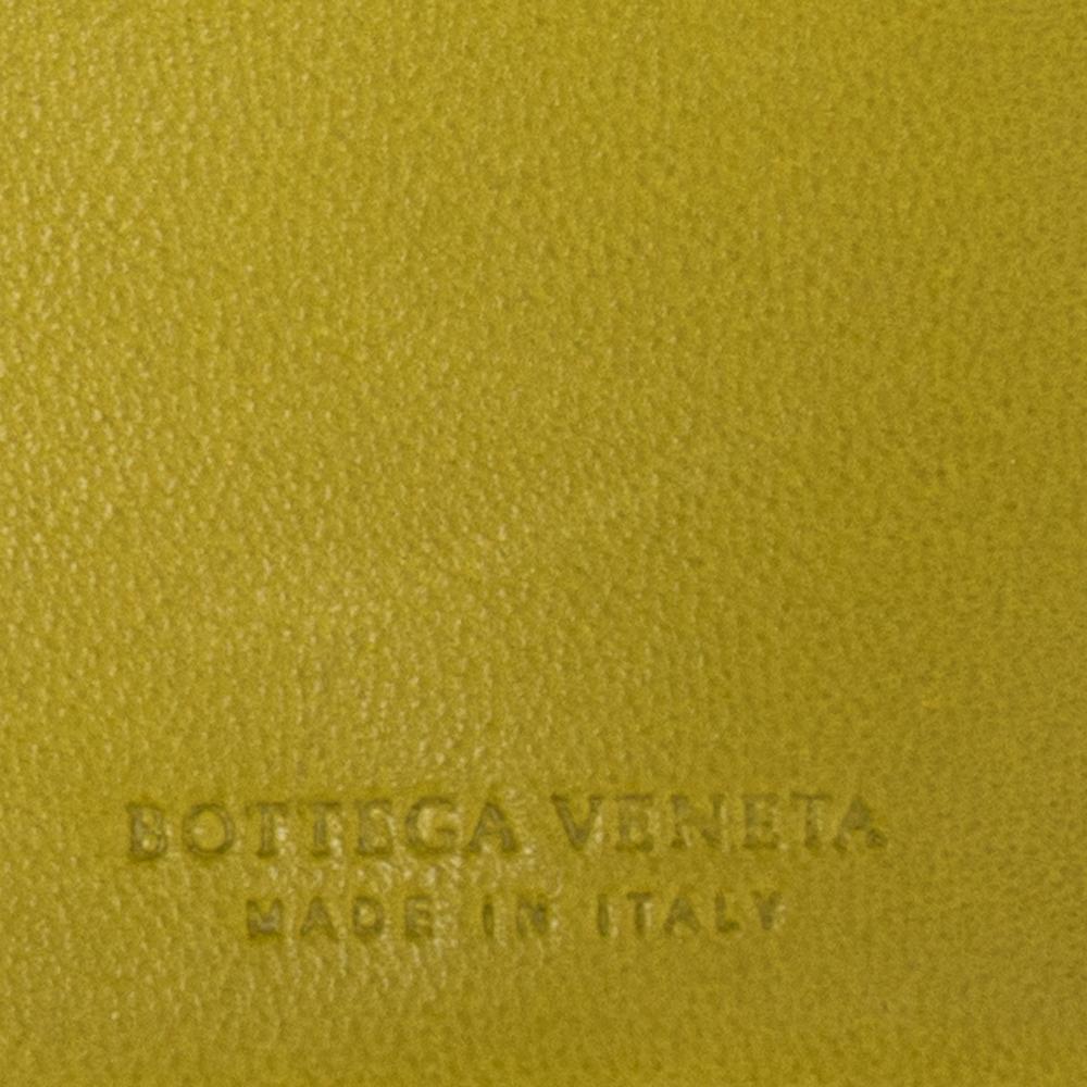 Bottega Veneta Yellow Intrecciato Leather Continental Wallet 2