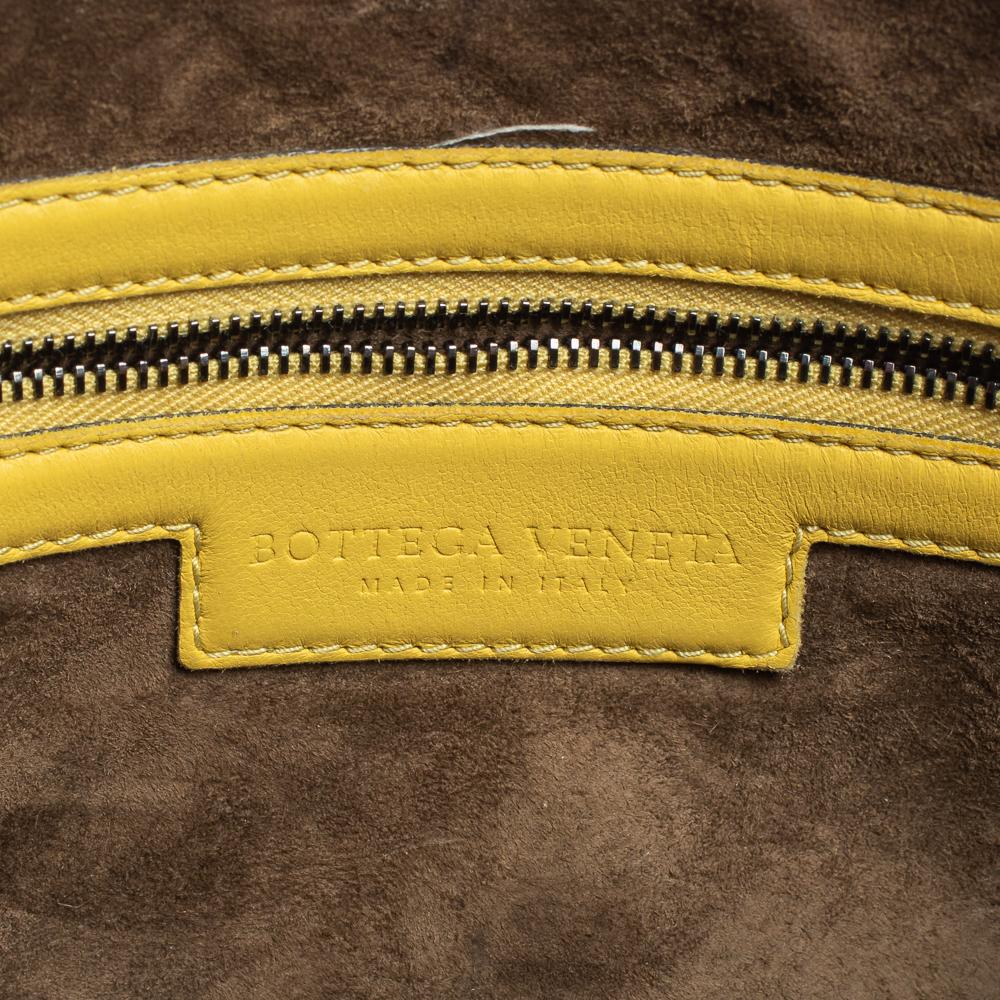 Bottega Veneta Yellow Intrecciato Leather Nodini Crossbody Bag 1