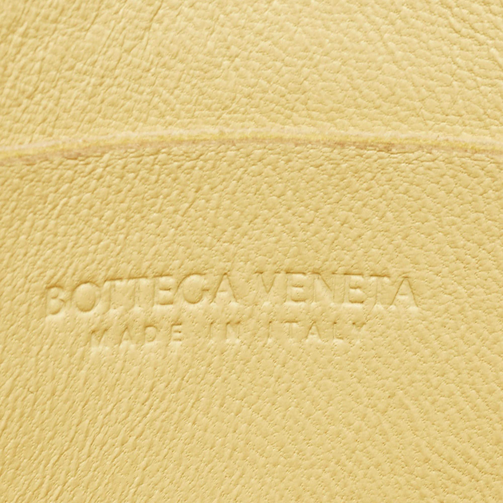 Bottega Veneta Yellow Intreccio Leather Cassette Belt Bag 5
