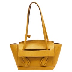Bottega Veneta Yellow Leather Arco Tote