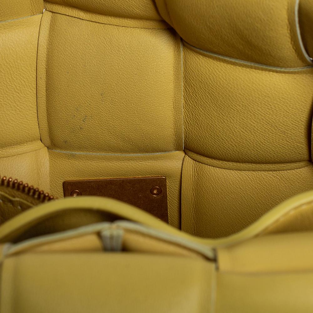 Bottega Veneta Yellow Leather Chain Cassette Shoulder Bag 5