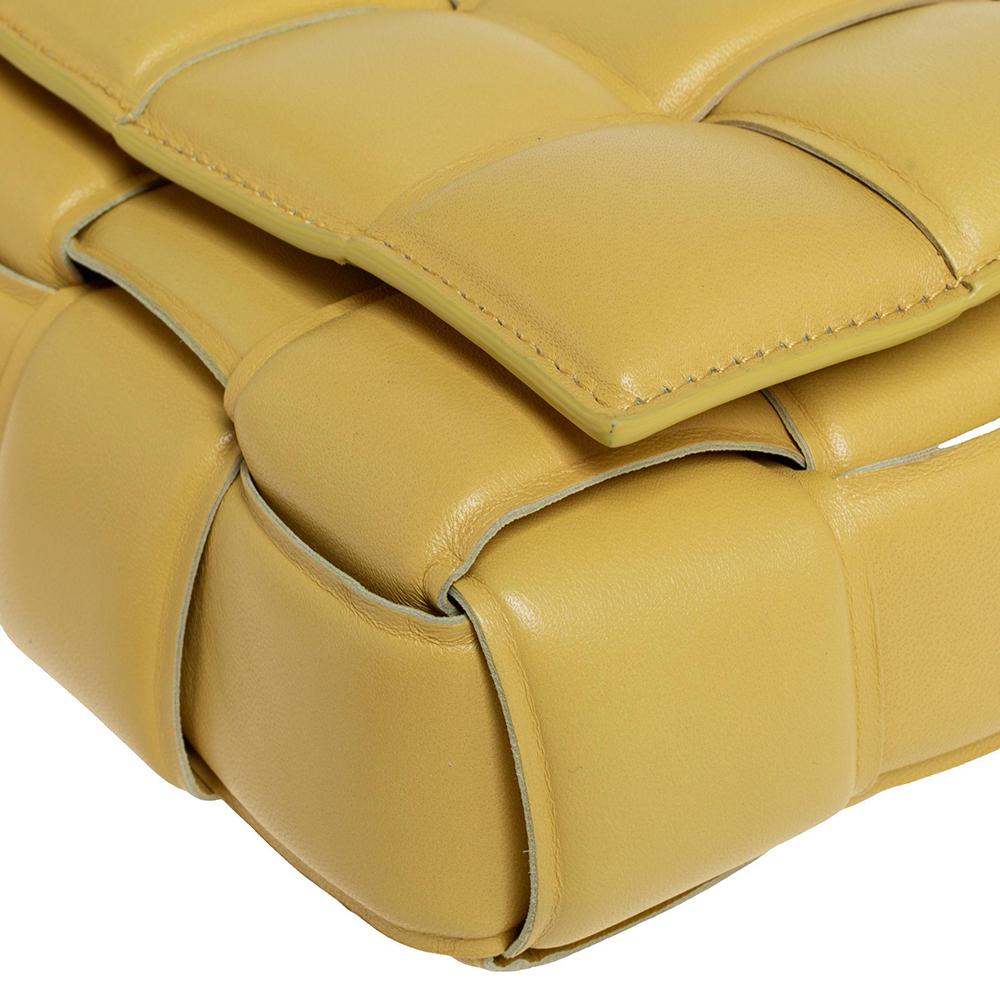 Bottega Veneta Yellow Leather Chain Cassette Shoulder Bag 8