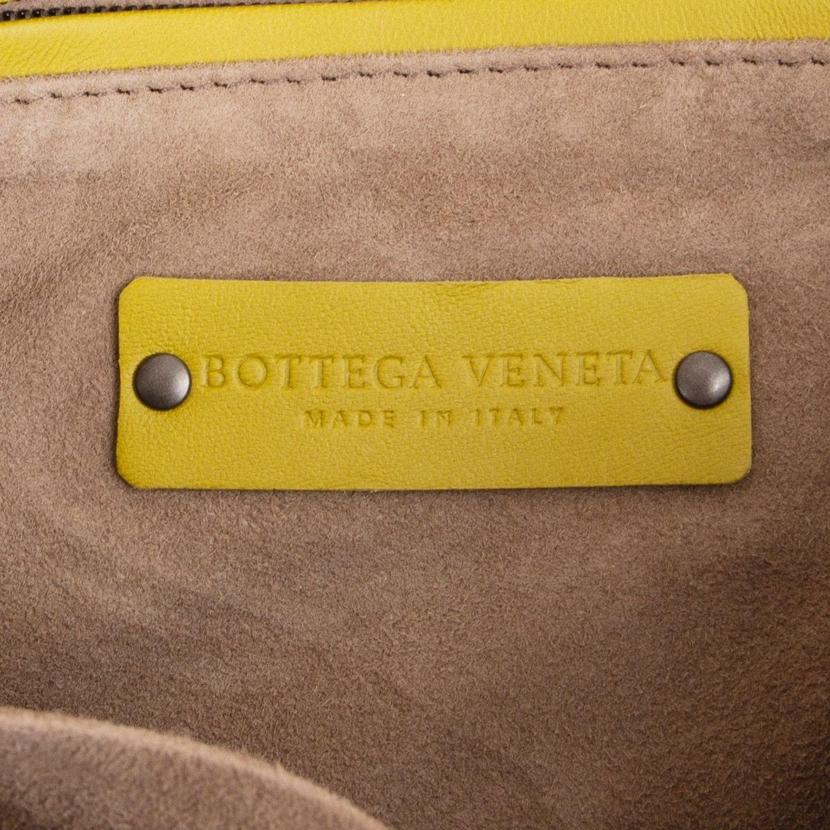 BOTTEGA VENETA yellow leather INTRECCIATO NODINI Crossbody Shoulder Bag 2