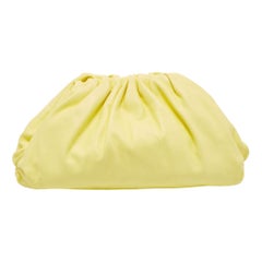 Bottega Veneta Yellow Leather The Pouch Clutch Bottega Veneta Yellow Leather The Pouch Clutch