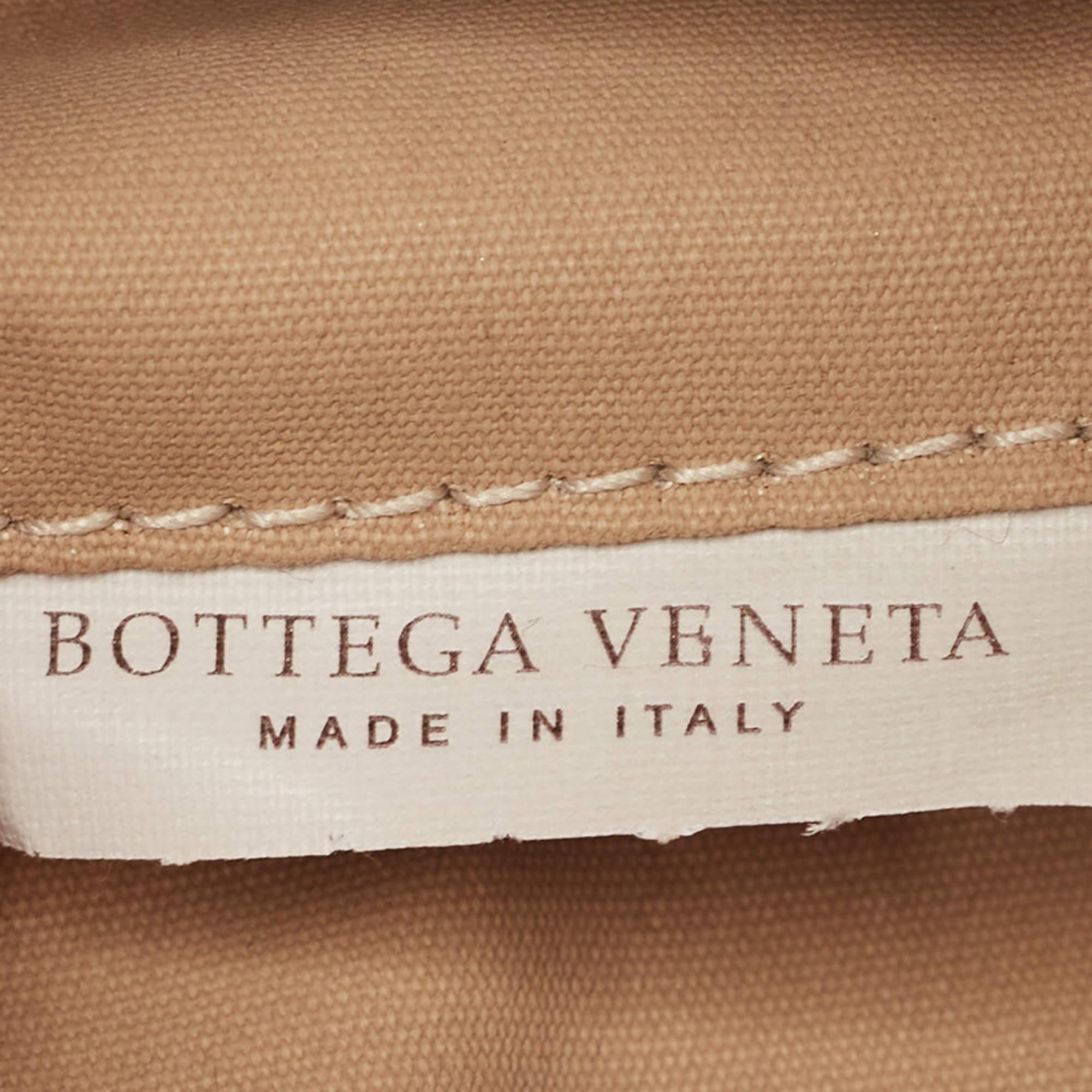 Bottega Veneta Yellow Leather Zip Pouch For Sale 1