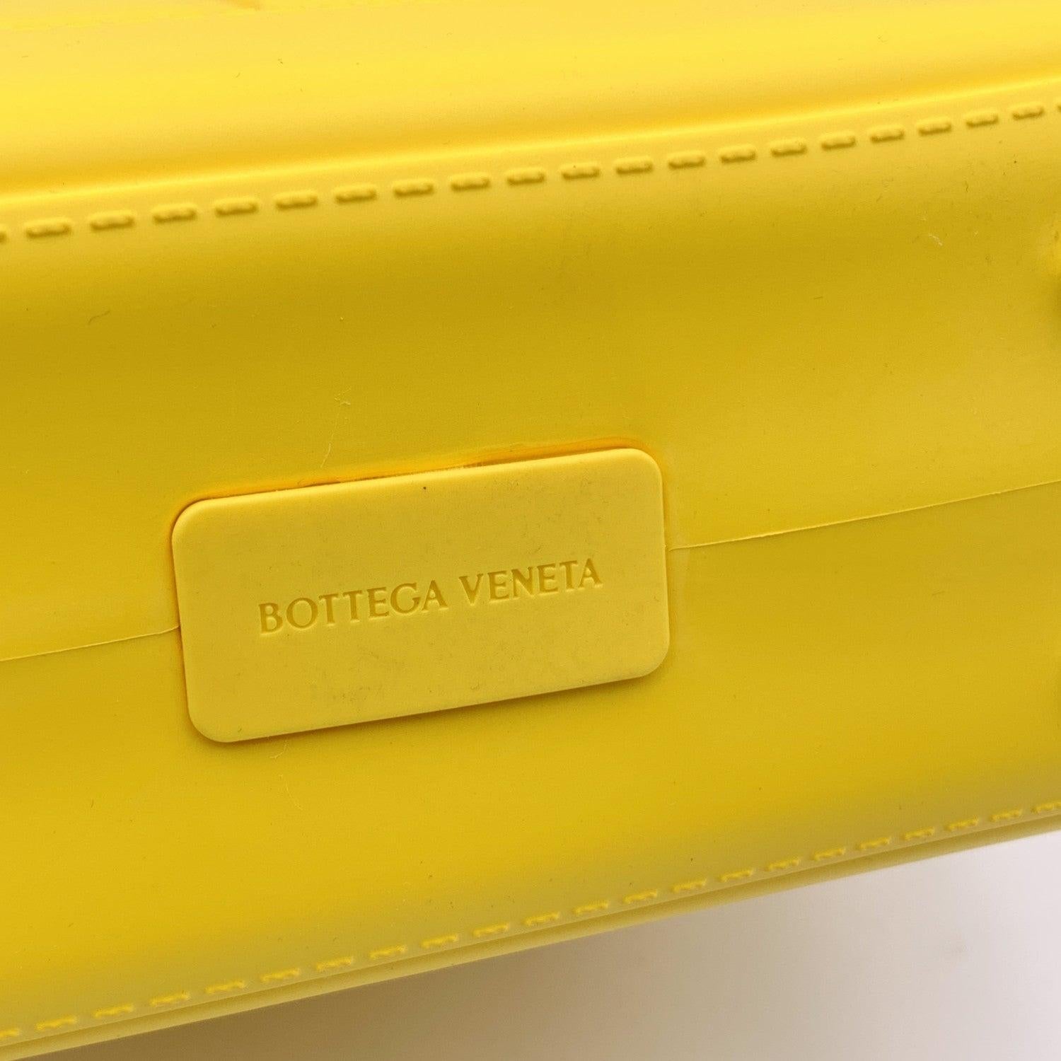 Bottega Veneta Yellow Matt Rubber Mini Arco Tote Bag Handbag 4