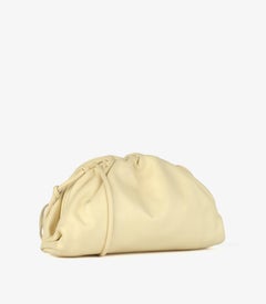 Bottega Veneta Zest Washed Yellow Smooth Calfskin Leather Mini The Pouch