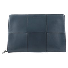 Bottega Veneta Zip Around Document Case Maxi Intrecciato Leather Large