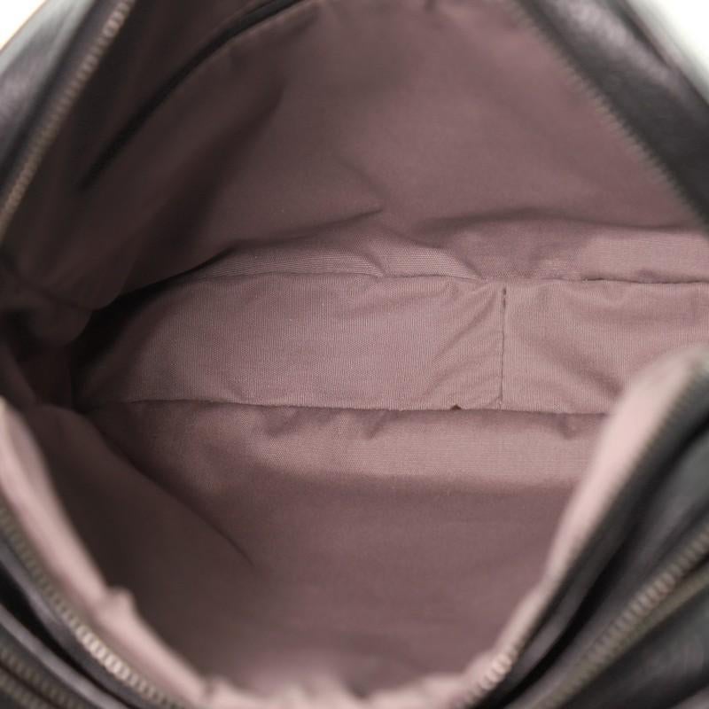 Bottega Veneta Zip Around Messenger Bag Leather with Intrecciato Detail S 1