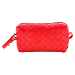 Bottega Veneta Zip Crossbody Bag Intrecciato Nappa Mini