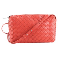 Bottega Veneta Zip Crossbody Bag Intrecciato Nappa Small