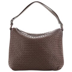 Bottega Veneta Zip Hobo Intrecciato Nappa Medium