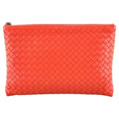 Bottega Veneta Zip Pouch Intrecciato Nappa Medium