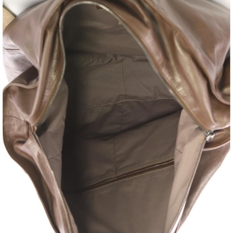 Bottega Veneta Zip Top Messenger Leather with Intrecciato Detail Large 2