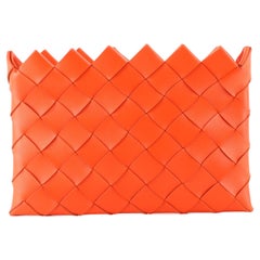 Bottega Veneta Zip Wristlet Pouch Maxi Intrecciato Leather