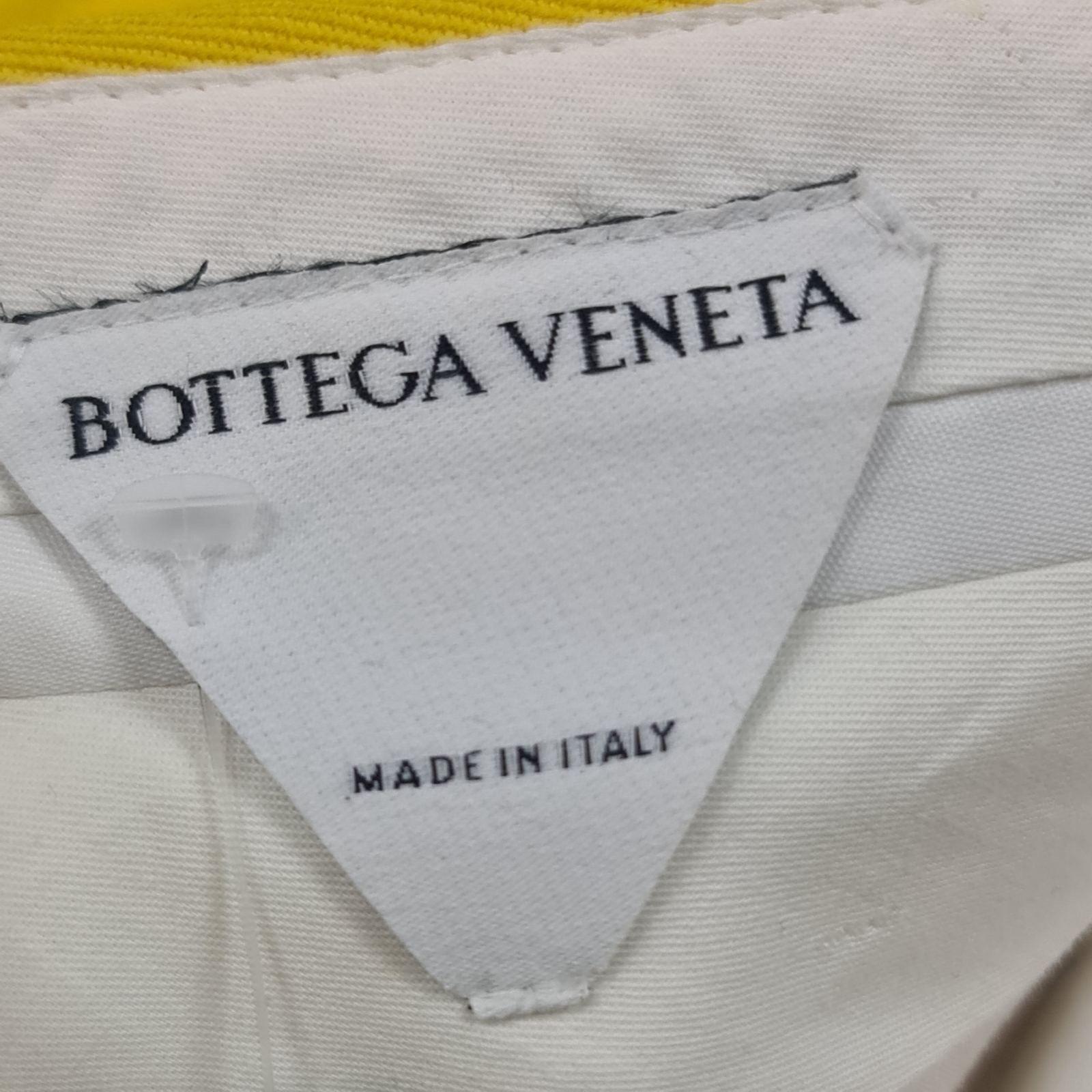 Bottega Venete Pantalon à taille haute en laine jaune Sz.38 en vente 1