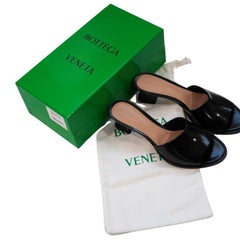 Bottega Venetta Black Cha Cha Mini Leather Mules