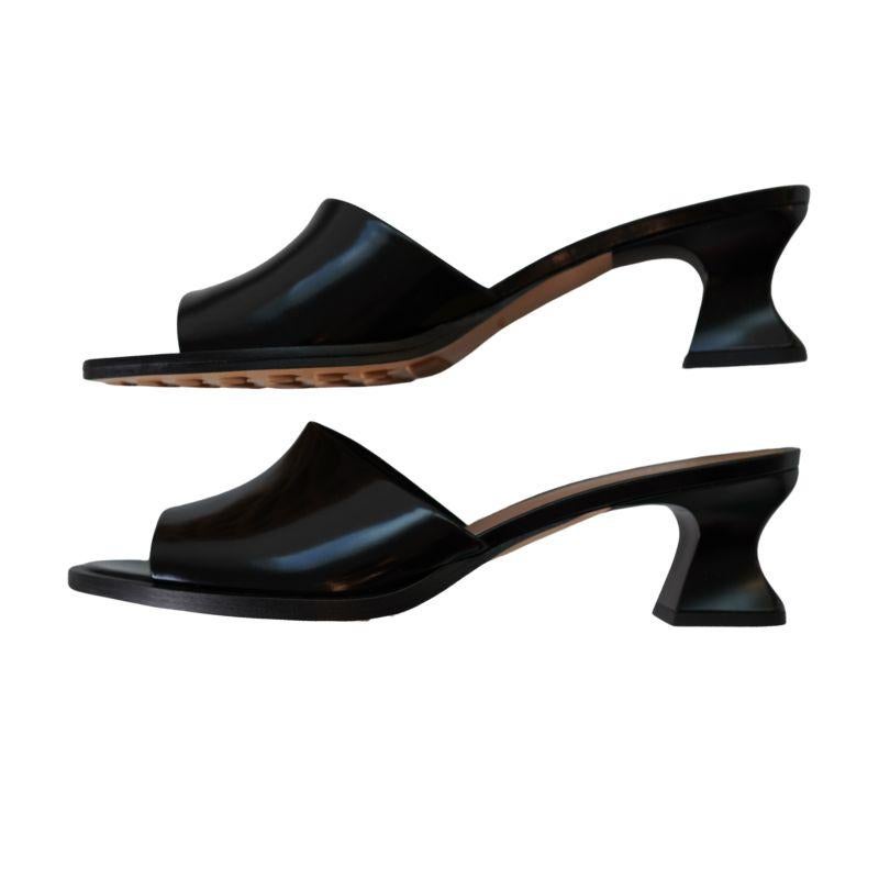 Bottega Venetta Black Cha Cha Mini Leather Mules For Sale 1
