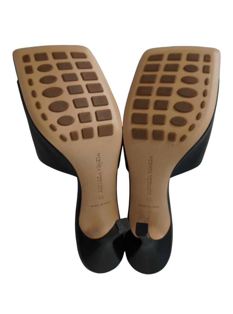Bottega Venetta Black Square Toe Heeled Sandals Sz 41 at 1stDibs Bottega Venetta Black Square Toe Heeled Sandals Sz 41 at 1stDibs
