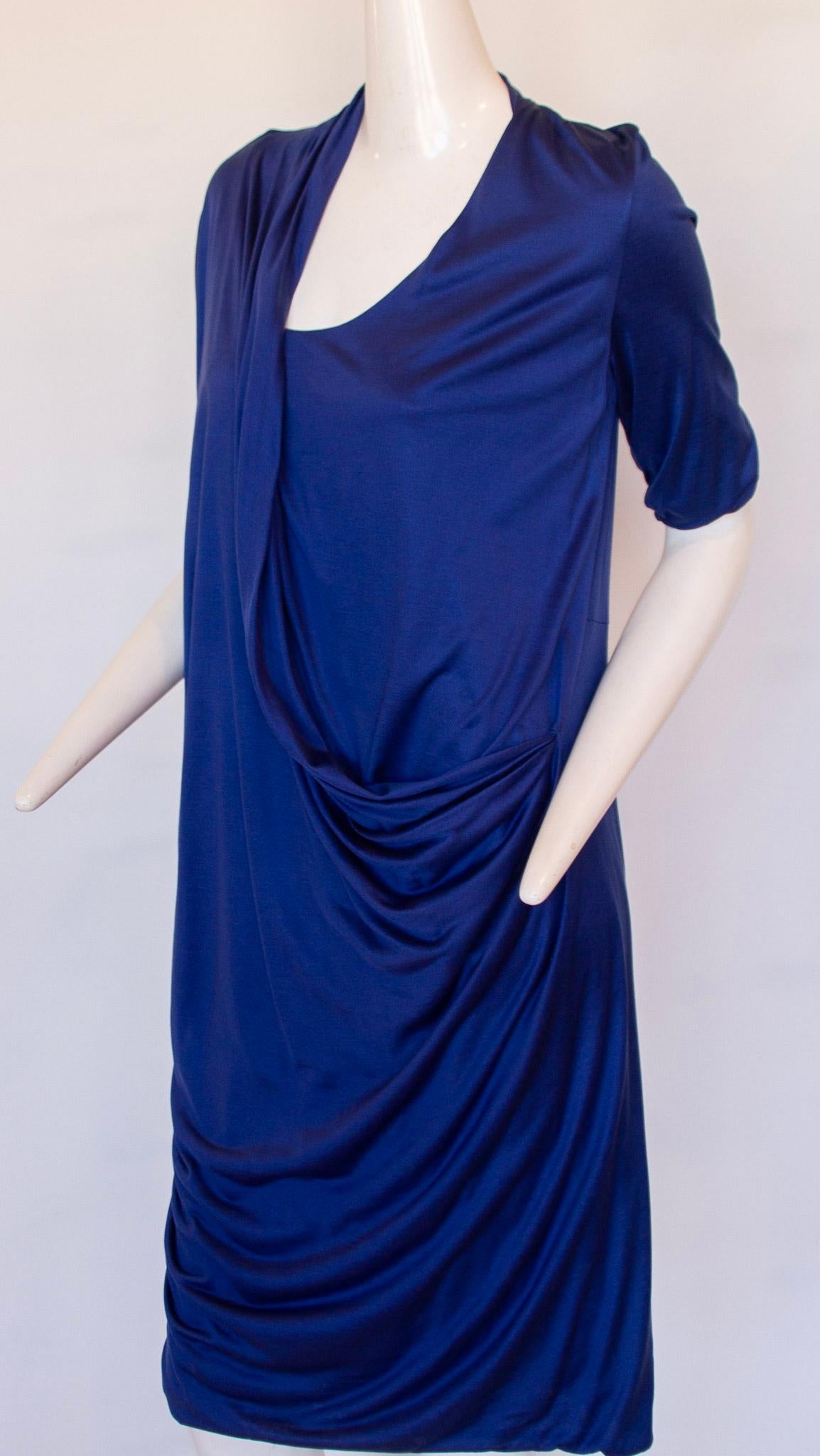 Bottega Venetta Blue Dress In Excellent Condition For Sale In Kingston, NY