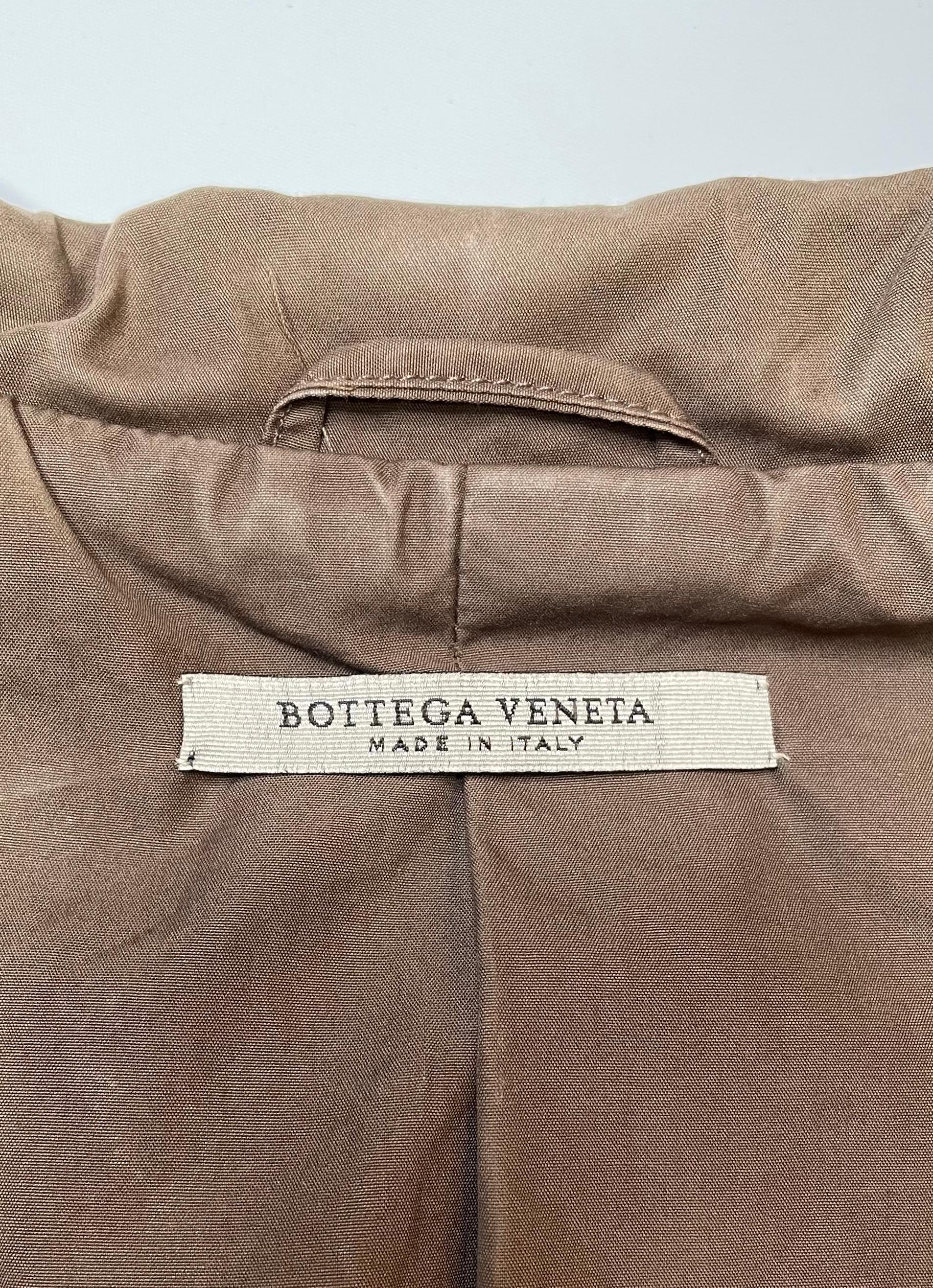 Bottega Venetta Runway Tobacco-Brown Leather Blazer, SS 2006  1