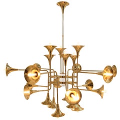 Botti Chandelier in Gold and Brass