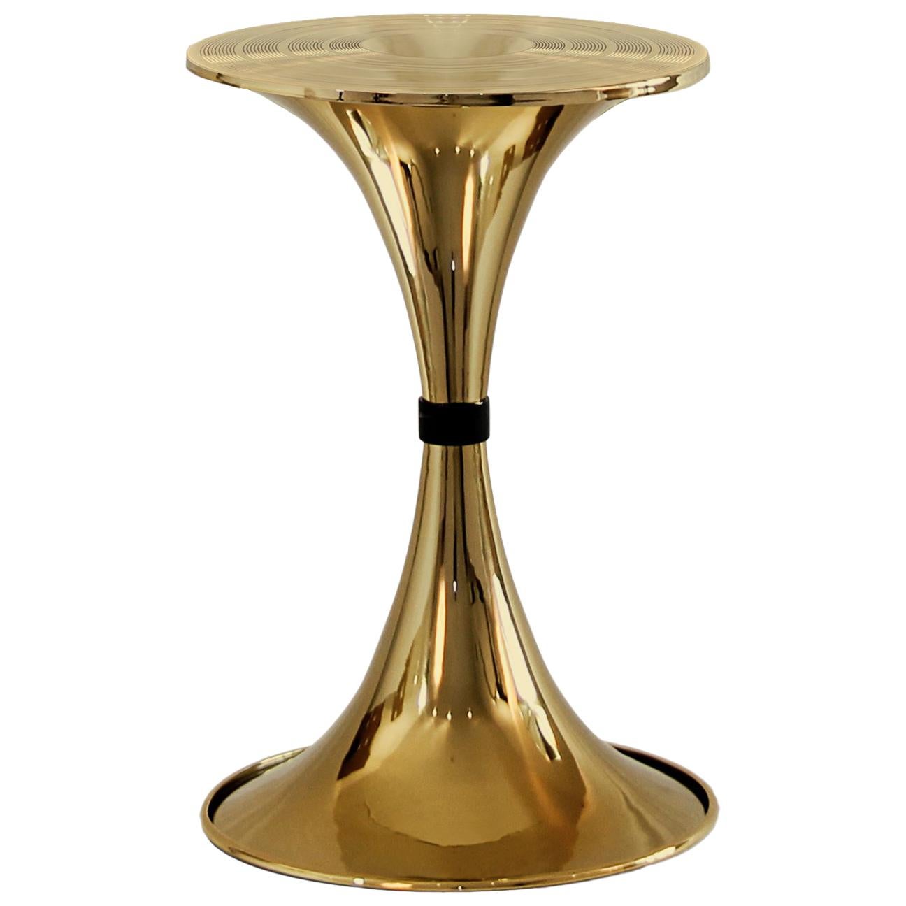 Botti Side Table in Brass
