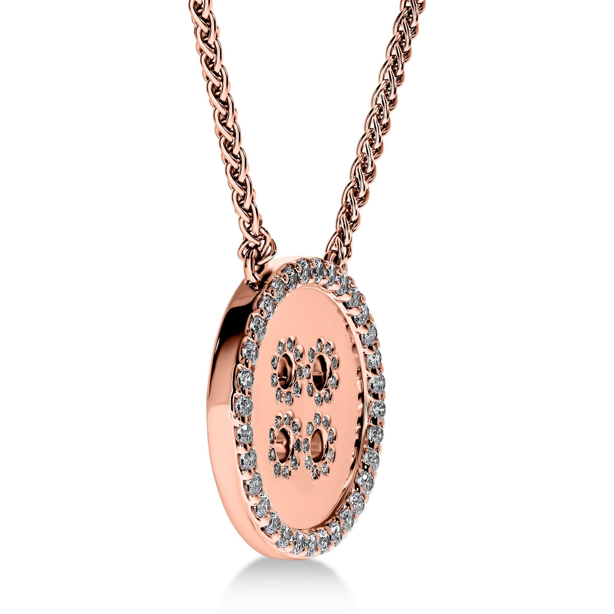 Collar y Colgante BÓTTINÌ Oro Rosa 18K Corte redondo en venta