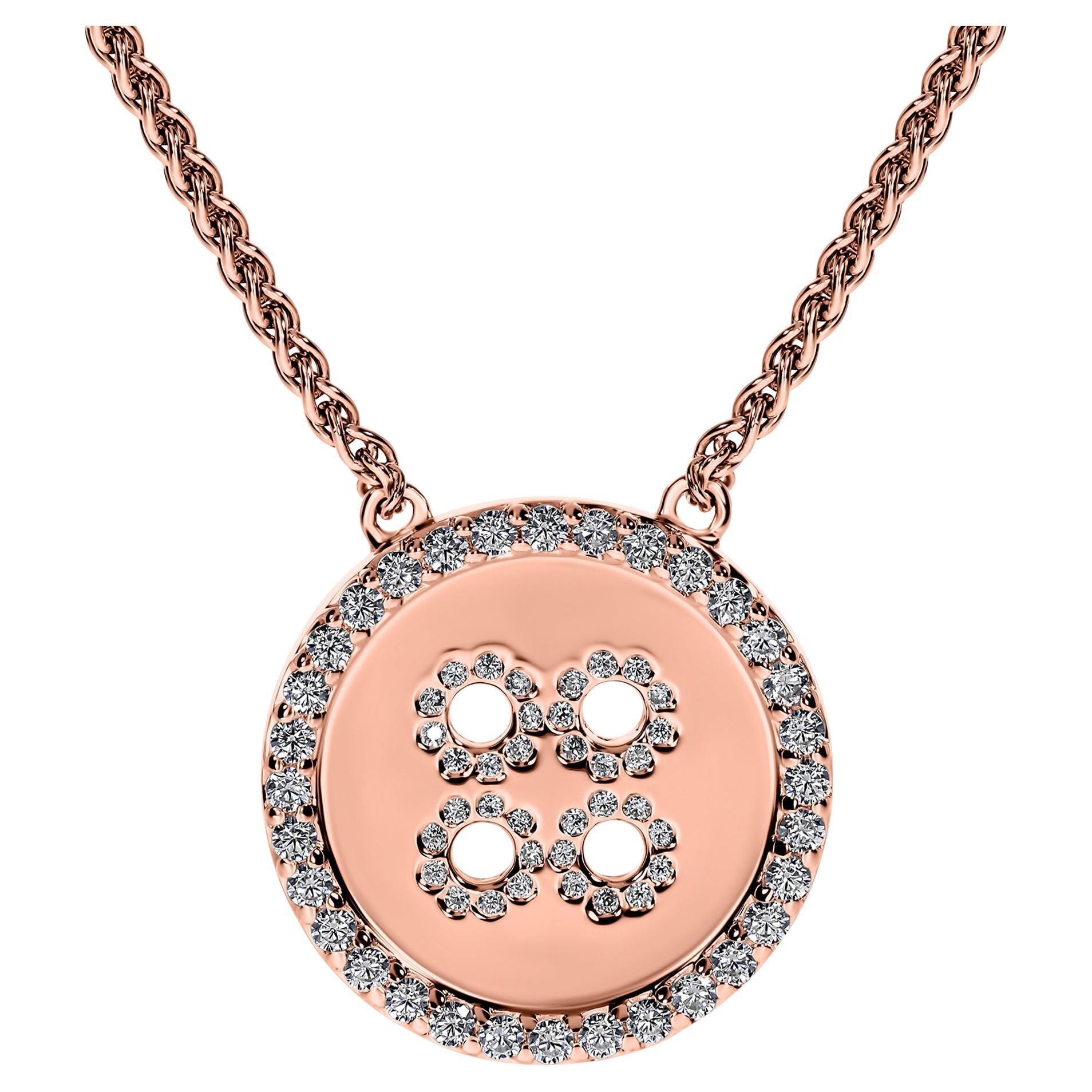 BÓTTINÌ Halskette und Anhänger 18K Rose Gold
