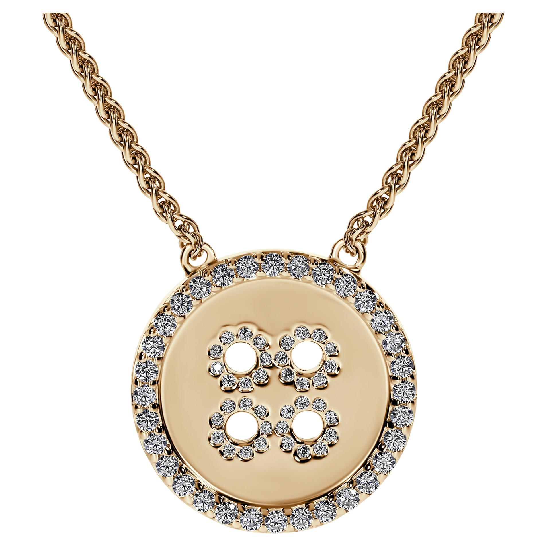 BÓTTI1NÌ Halskette und Anhänger 18K Gelbgold