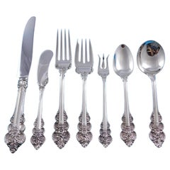 Used Botticelli by Frank Whiting Sterling Silver Flatware Set 12 Service 91 pieces
