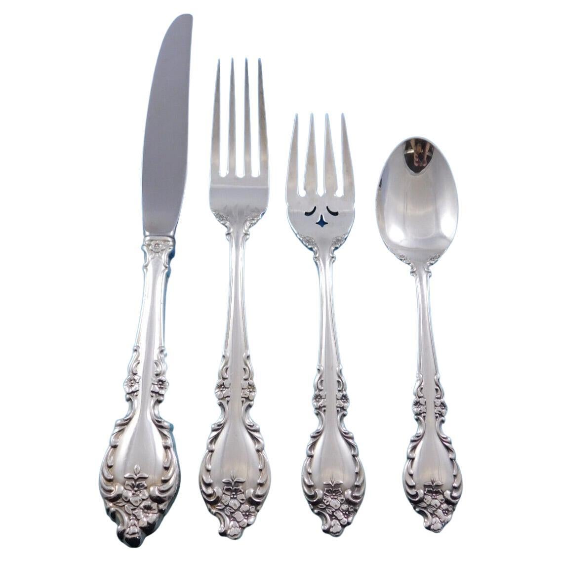 Botticelli by Oneida Sterling Silver Flatware Set for 8 Service 32 Pieces For Sale