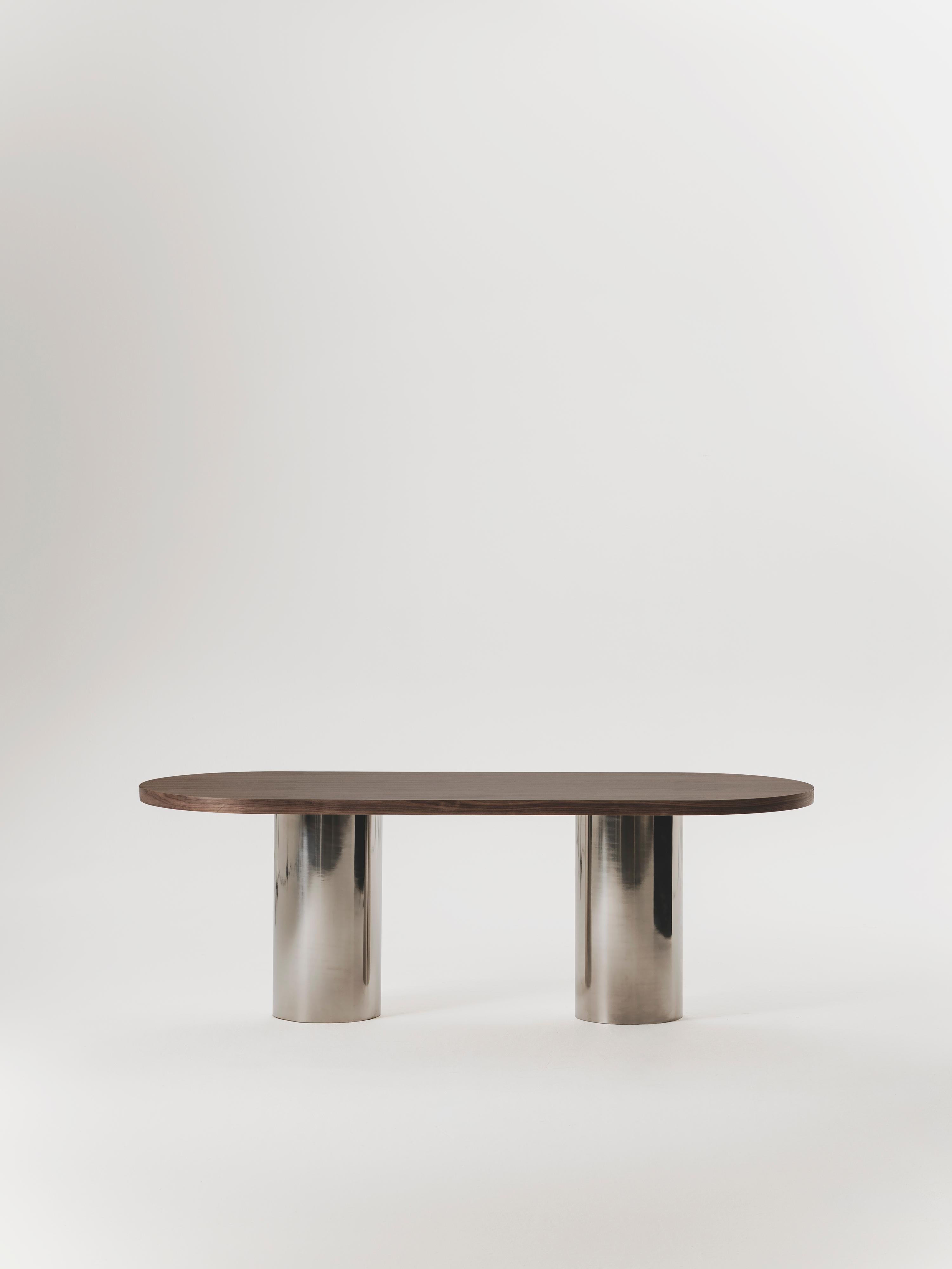 Espagnol Table de salle à manger Botticelli en placage bois et Wood Wood par Marlot Baus en vente