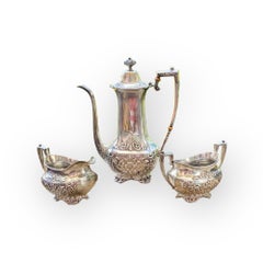 Botticelli-Muster After-Dinner-Couchtisch-Set aus Sterlingsilber FRANK WHITING