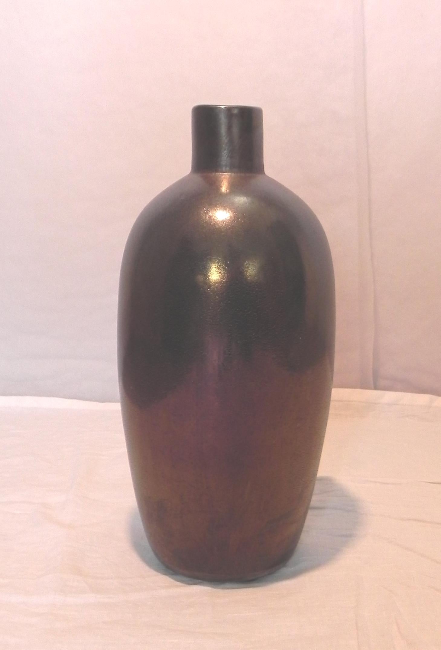 Modern 90s bottle, Barbini Murano style For Sale
