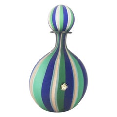 Bottiglia con Tappo Murano Firmata Vintage 1960 -Art- Idea Regalo Natale