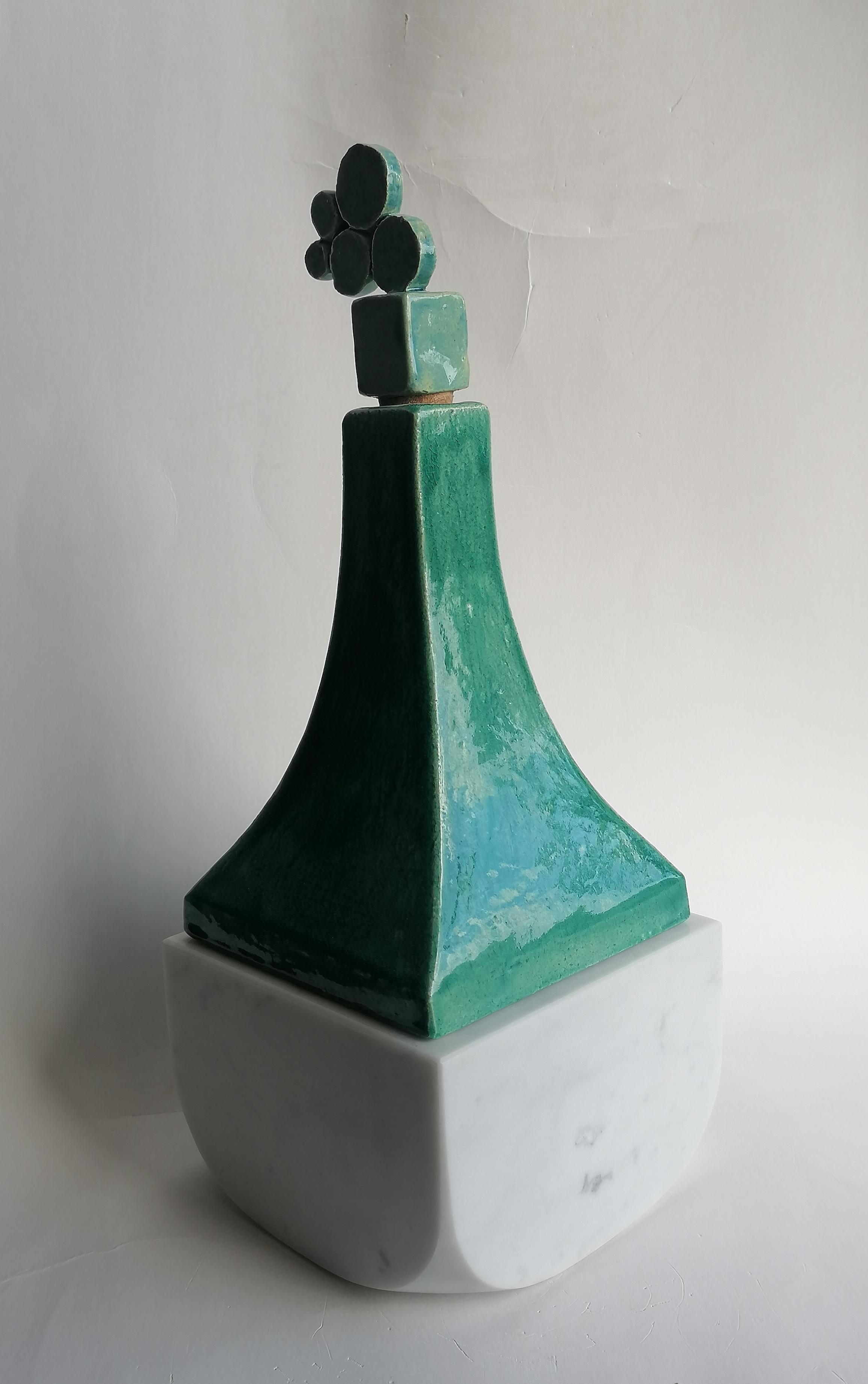 Italian Bottle-container design -unique piece-made in Italy For Sale