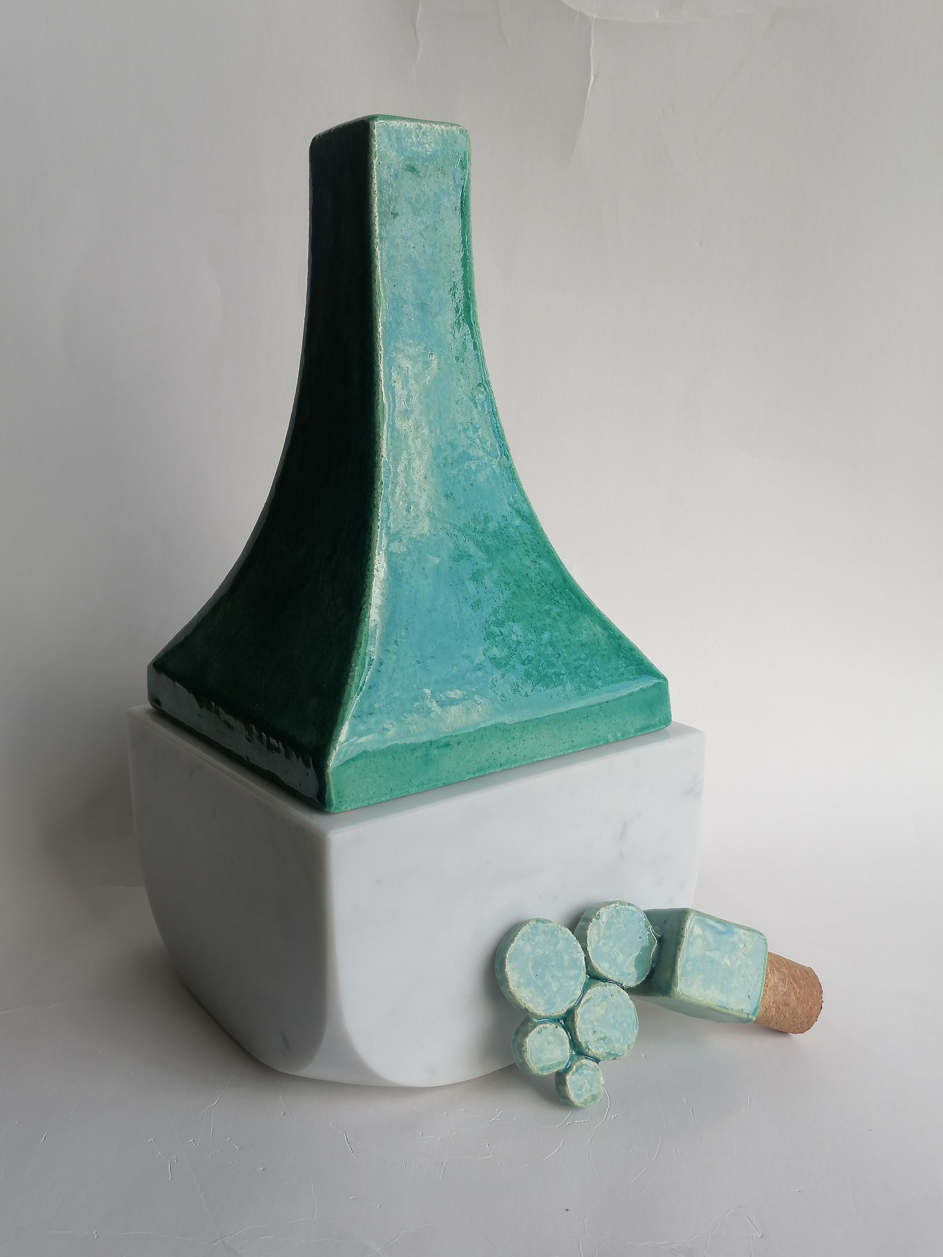 Bottle-container design -unique piece-made in Italy For Sale 1