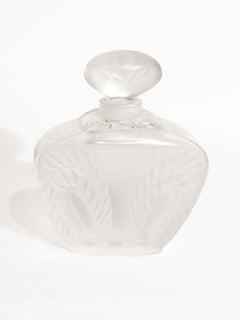 Lalique Crystal Perfume Bottle 'Leaves' 1990s