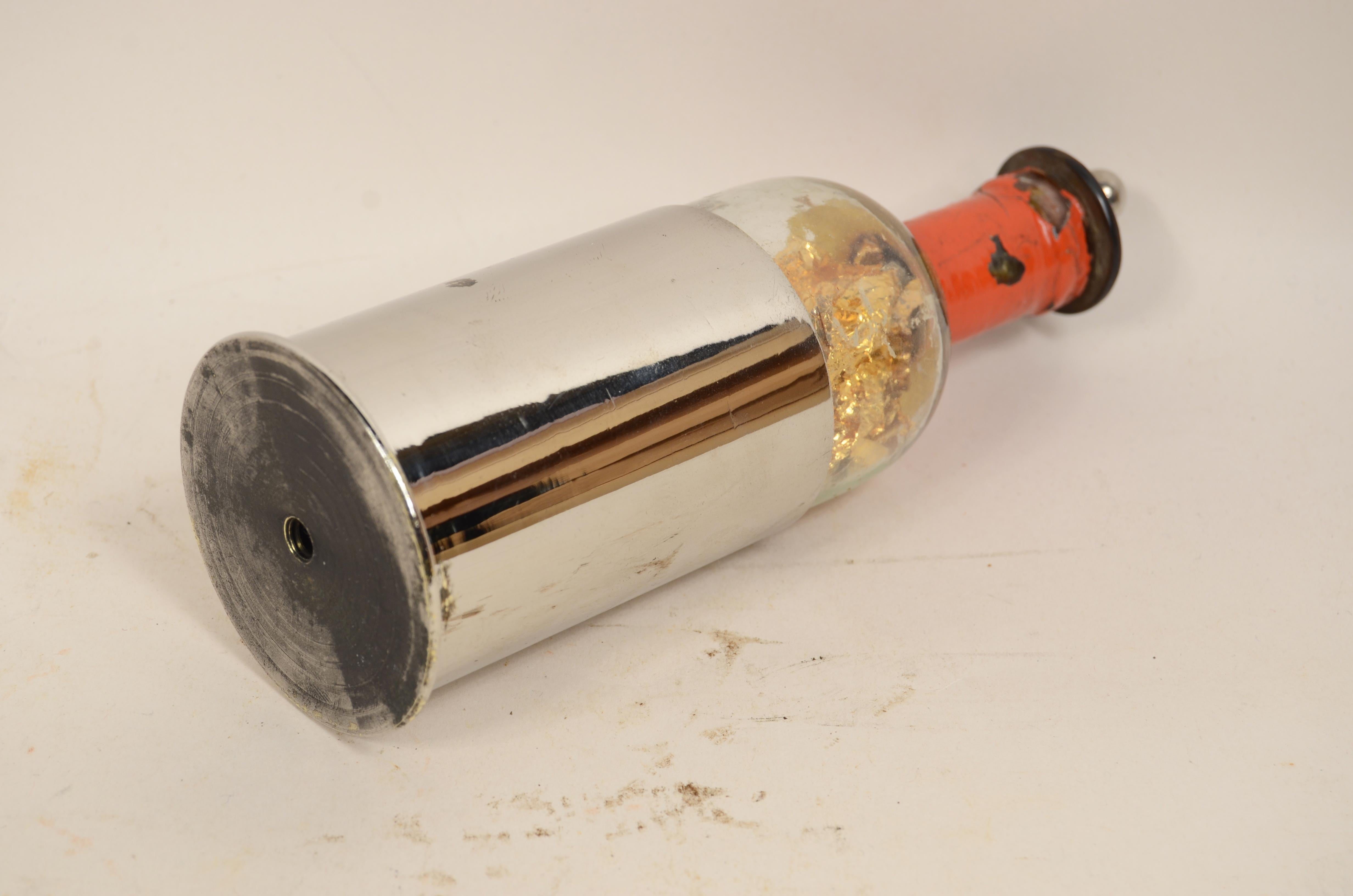 Late 19th Century Leiden bottle from the second half of the 19th century holds electrical charges For Sale