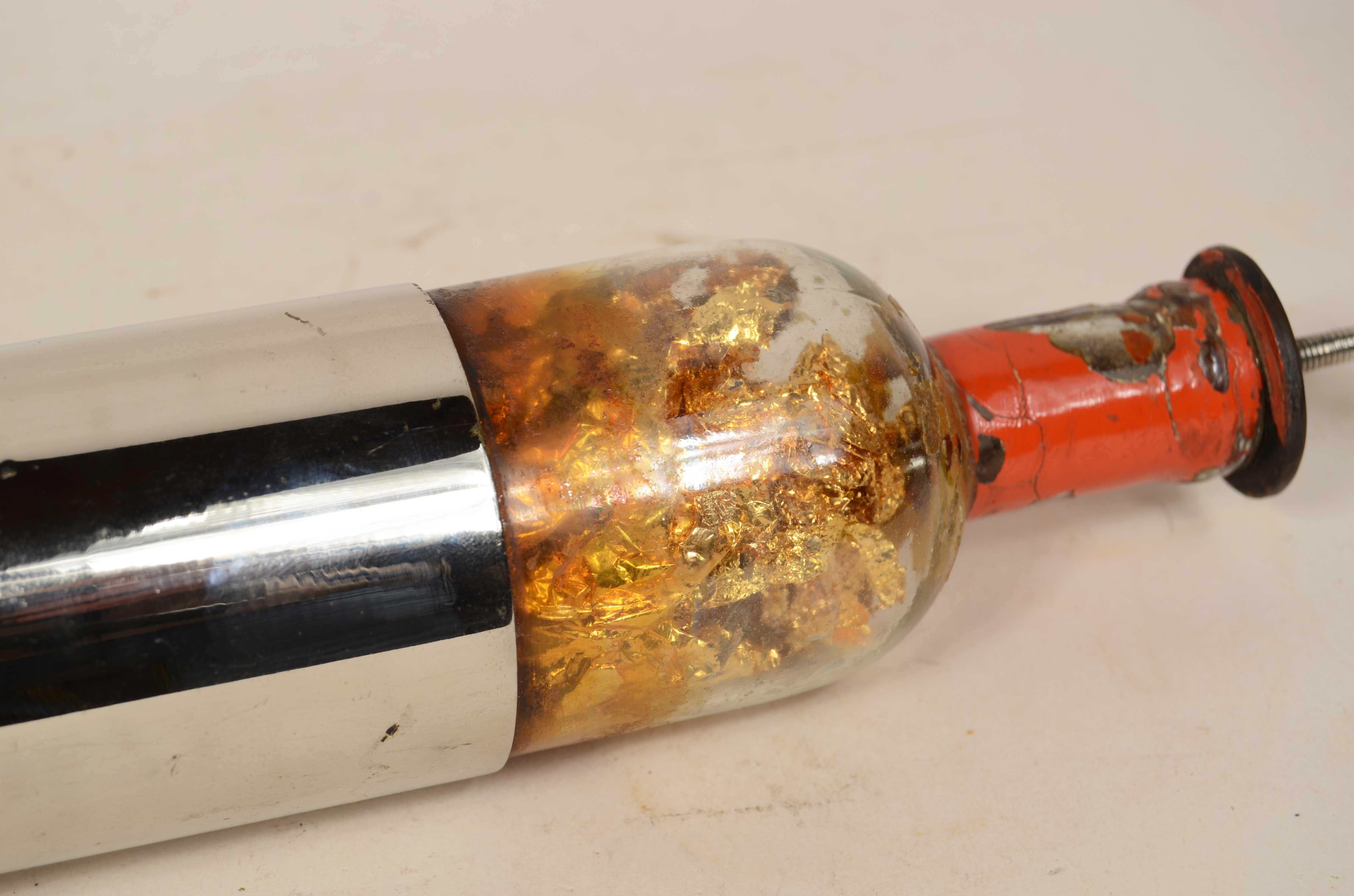 La bouteille de Leyde de la seconde moitié du 19e siècle stocke les charges électriques en vente 5