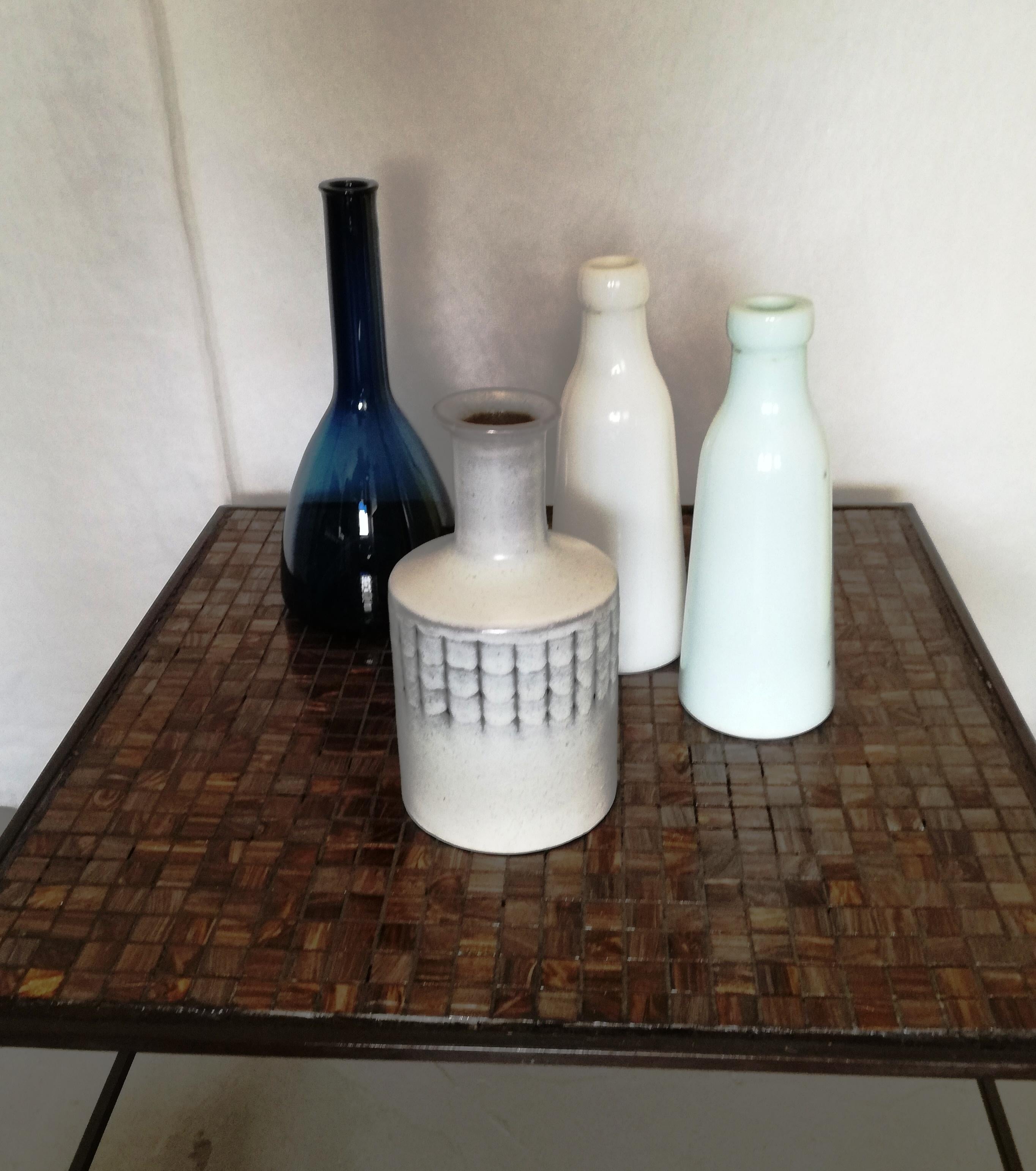 ceramic bottle and vase, 1970s For Sale 4