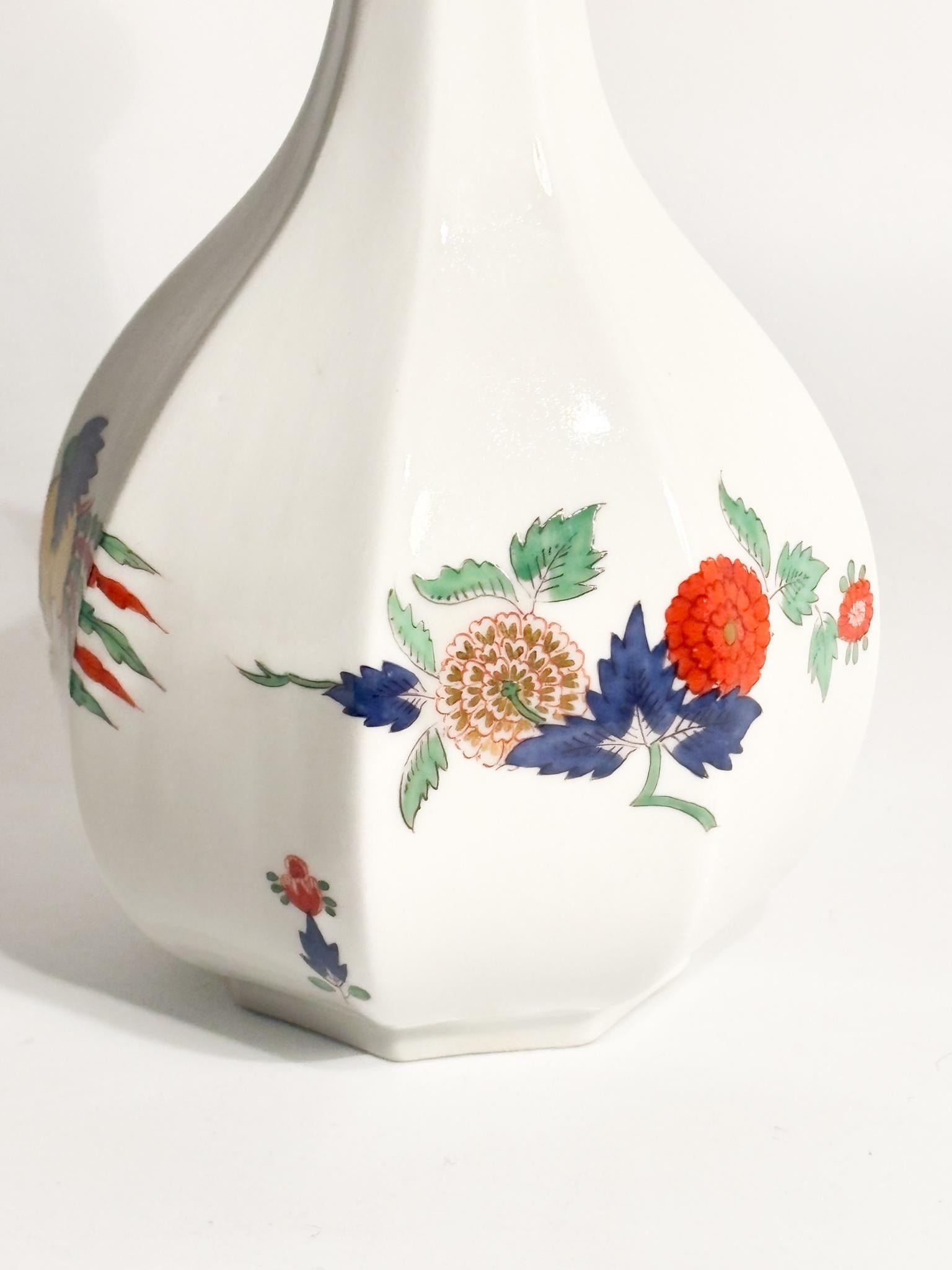Bottiglia in Porcellana di Meissen con Tappo in Argento 800 Primi Novecento in vendita 2